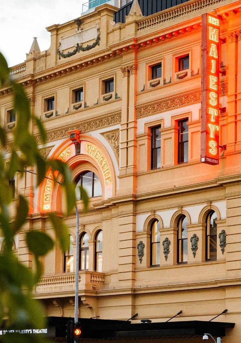 Her Majesty’s Theatre across the road