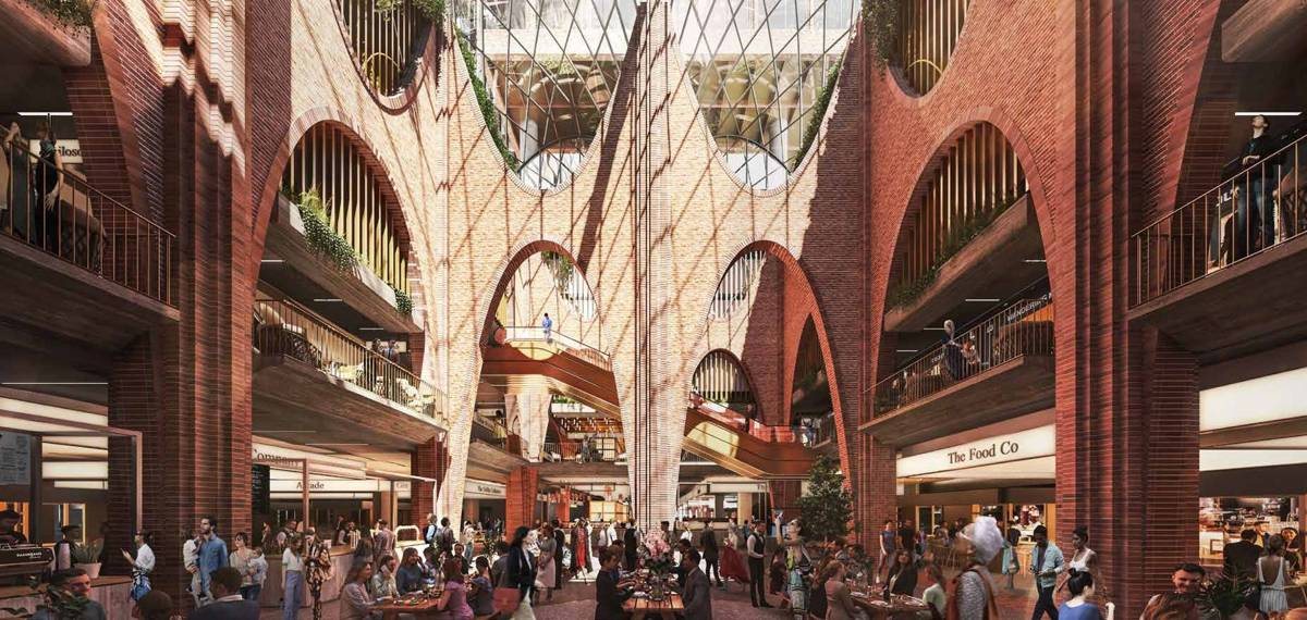 Market Hall atrium, artist impression