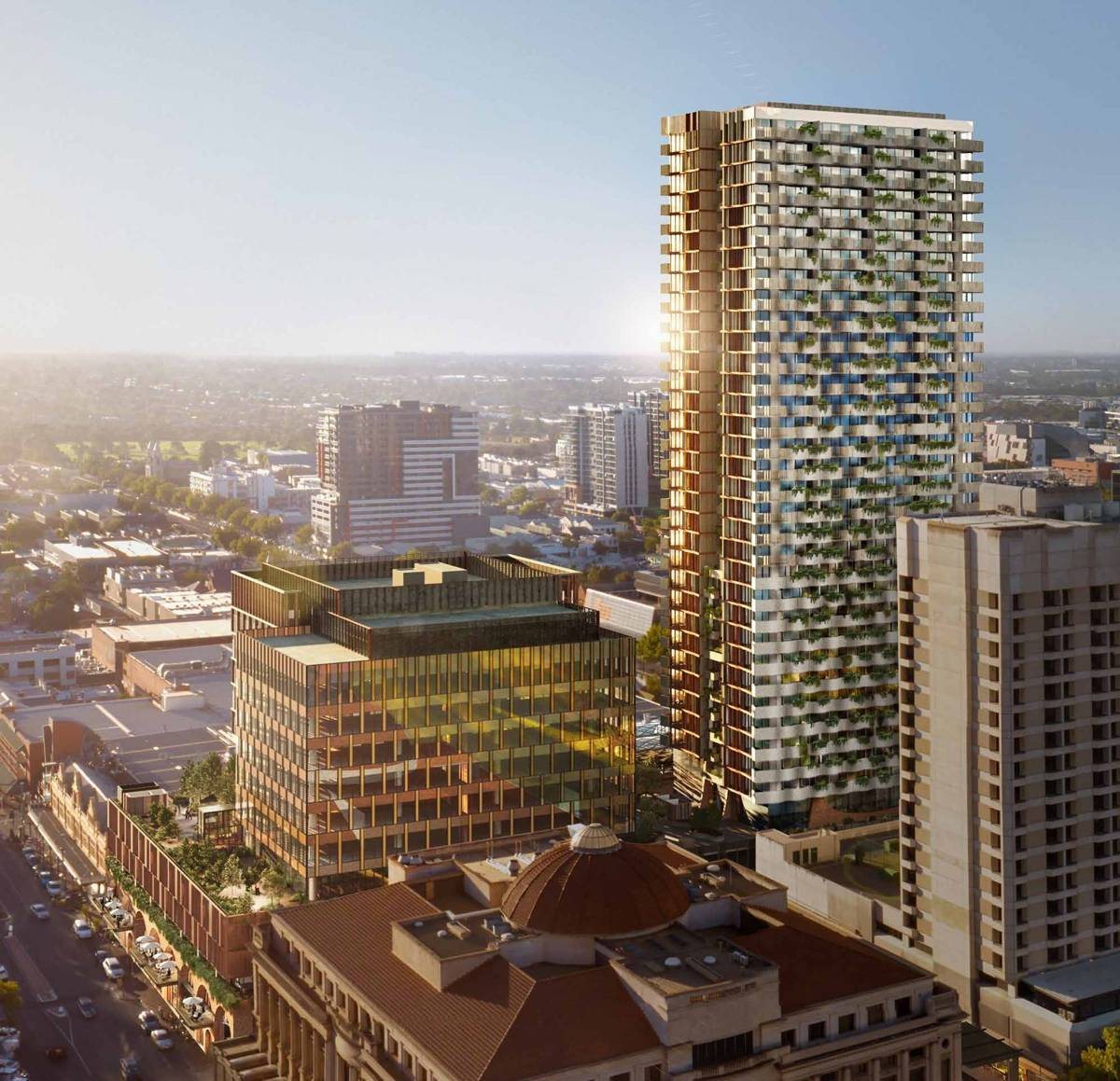 Office tower, artist impression